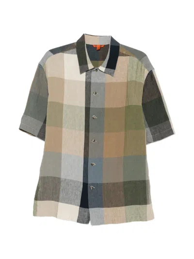 Barena Venezia Galia Check-pattern Short-sleeve Shirt In Multi