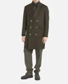 Barena Venezia Cappotto Doppio Petto Gazabin Caramal 75 Lana 25 Poliamidica Coats Green In Black