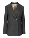 Barena Venezia Giacca Mimi Flan 99 Lana 1 Elastan Trousers Grey In Gray