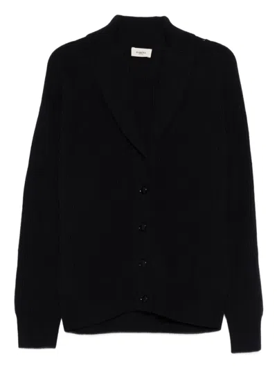 Barena Venezia Gio Button Ribbed Cardigan In Black