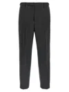 Barena Venezia Straight Leg Trousers With Back Pockets And Belt Loops In Gray