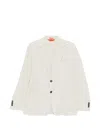 Barena Venezia Herringbone Single-breasted Blazer In White