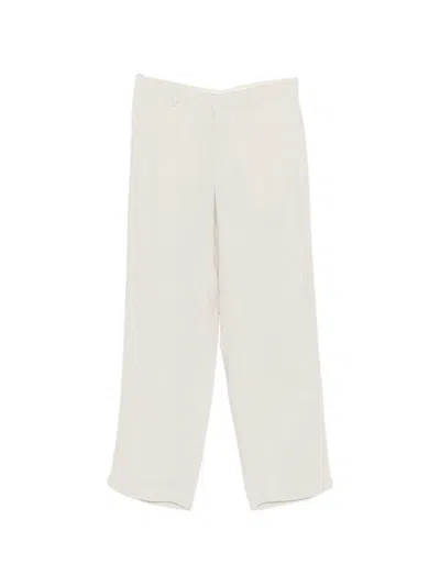 Barena Venezia Herringbone Trousers In Burgundy