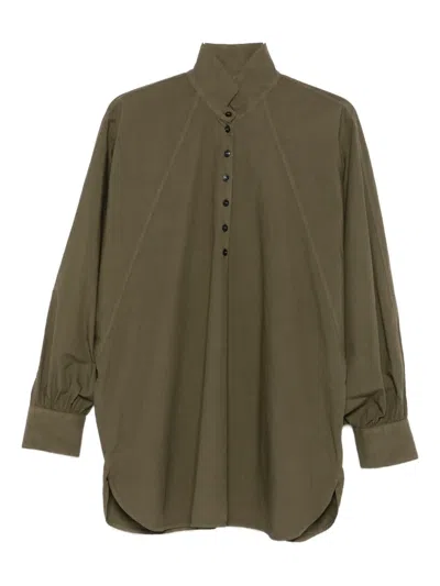 Barena Venezia High-neck Blouse In Brown