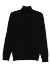 Barena Venezia High-neck Wool Sweater In Black