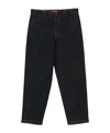 Barena Venezia Canasta Straight-leg Cotton-blend Trousers In Black