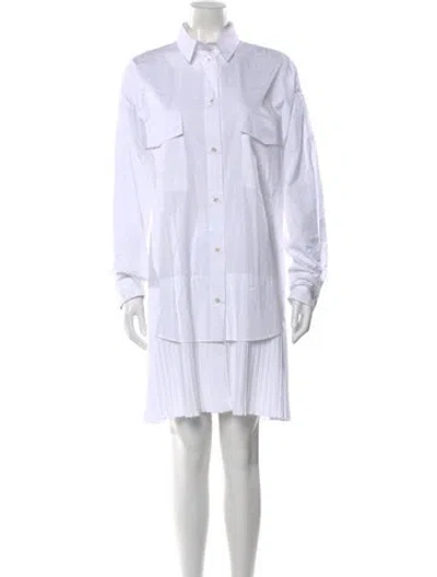 Pre-owned Barena Venezia Knee-length Dress W/ Tags In White