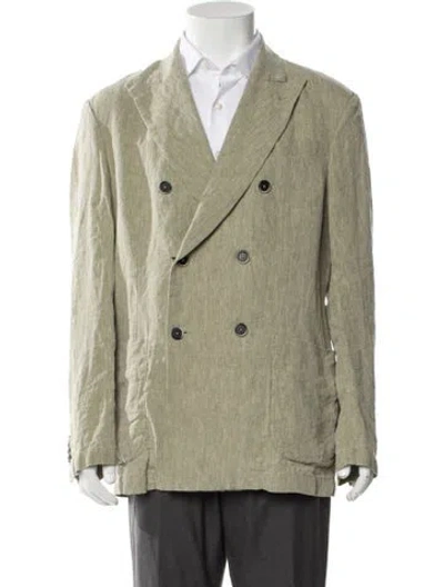 Pre-owned Barena Venezia Linen Blazer In Neutral