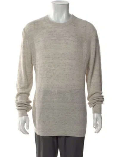 Pre-owned Barena Venezia Linen Crew Neck Pullover In Neutral