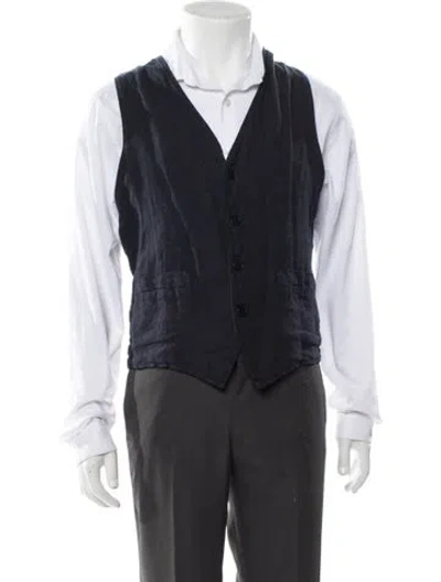 Pre-owned Barena Venezia Linen Vest In Gray
