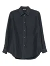 Barena Venezia Long-sleeve Button-up Shirt In Black