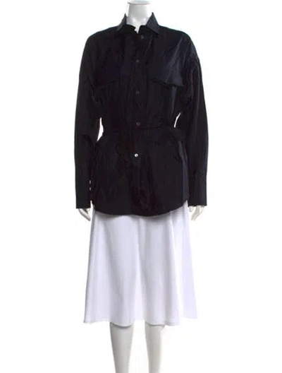 Pre-owned Barena Venezia Long Sleeve Button-up Top W/ Tags In Black