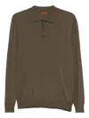 Barena Venezia Pevaron Polo In Green Wool In Green