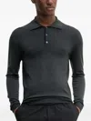 Barena Venezia Long-sleeve Polo Shrit In Gray
