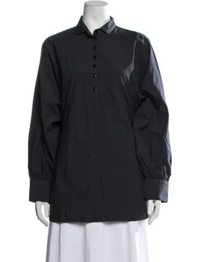 Pre-owned Barena Venezia Long Sleeve Top W/ Tags In Blue