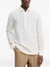 Barena Venezia Long-sleeved Polo Shirt In White