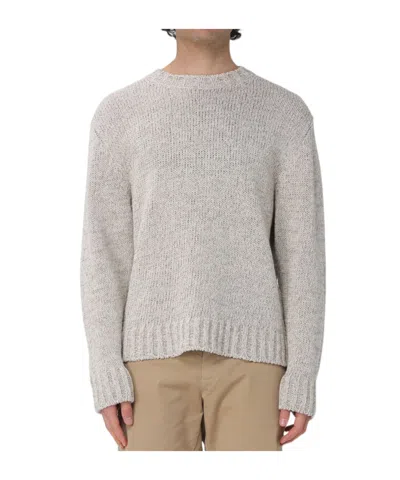Barena Venezia Long-sleeve Knit Top In Gray