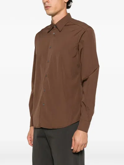 Barena Venezia Long-sleeve Shirt In Brown