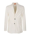 Barena Venezia Herringbone Single-breasted Blazer In Gray