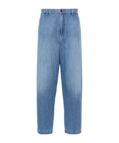 Barena Venezia Loose-leg Denim Trousers In Blue