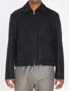Barena Venezia Zippered Long Sleeve Casual Jacket In Black