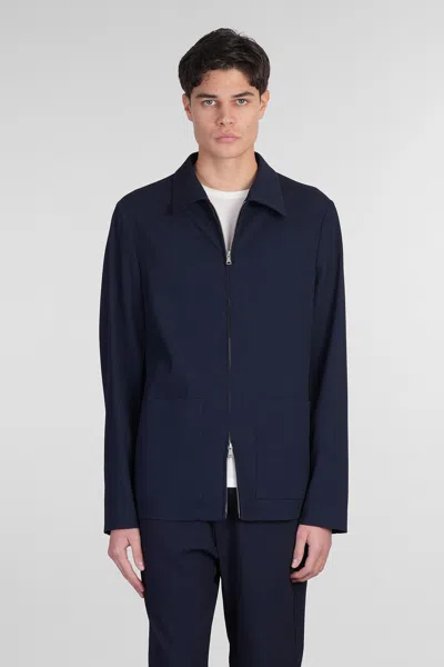 Barena Venezia Marafon Casual Jacket In Blue Wool