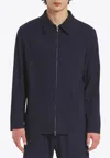 Barena Venezia Marafon Zip-up Overshirt In Blue
