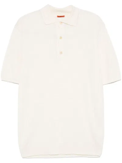 Barena Venezia Marco Slim-fit Ribbed Linen And Cotton-blend Polo Shirt In Neutrals
