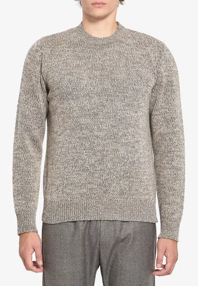 Barena Venezia Mareselo Bisto Knitted Wool Sweater In Gray