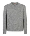 Barena Venezia Textured Knit Sweater With Cozy Fit And Versatile Style In Gray