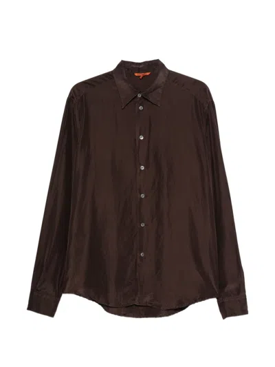 Barena Venezia Maridola Long-sleeve Button-down Shirt In Brown