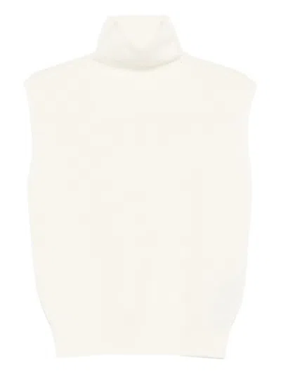 Barena Venezia Masan Roll-neck Top In White