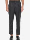 Barena Venezia Straight Leg Trousers With Back Pockets And Belt Loops In Black