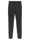 Barena Venezia Straight Leg Trousers With Back Pockets And Belt Loops In Black