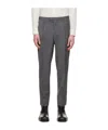 Barena Venezia Tailored Wool Trousers With Pleats And Adjusters In Black