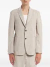 Barena Venezia Mélange-effect Blazer In Gray