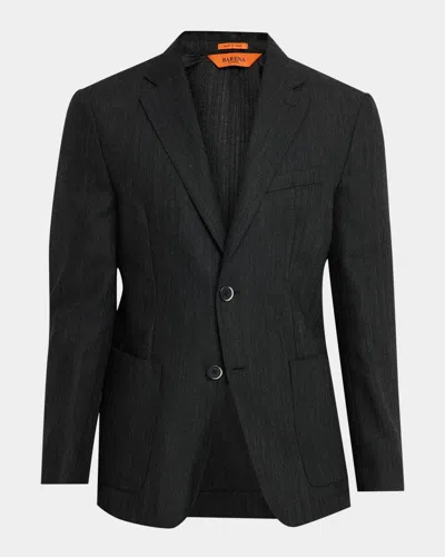 Barena Venezia Men & Apos;s Borgo Notch Lapel Sportcoat In Black