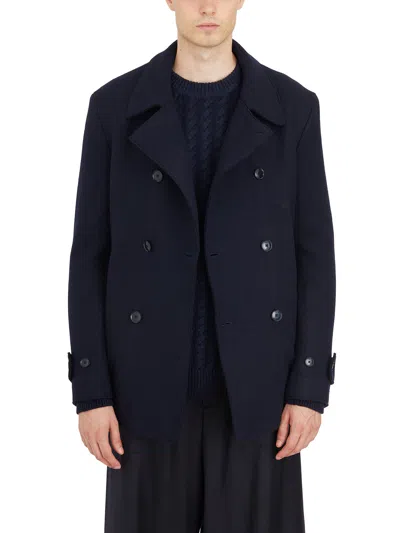 Barena Venezia Barena Cappotto Doppiopetto In Lana Vergine In Blue