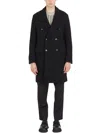 Barena Venezia Barena Cappotto Lungo Doppiopetto In Black