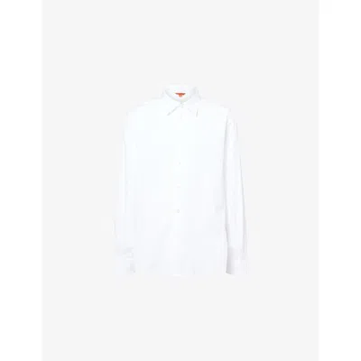 Barena Venezia Mens Bianco Maridola Pointed-collar Cotton Shirt In White