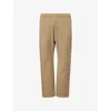 Barena Venezia Mens Tan Bativoga Straight-leg Cotton Trousers In Brown