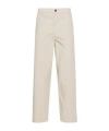 Barena Venezia Mid-rise Loose-leg Trousers In White