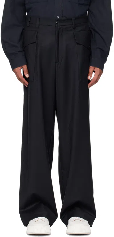 Barena Venezia Navy Caorloto Flan Trousers In Navy 170