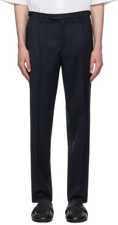 Barena Venezia Masco Tropical Tapered Trousers In Navy 170