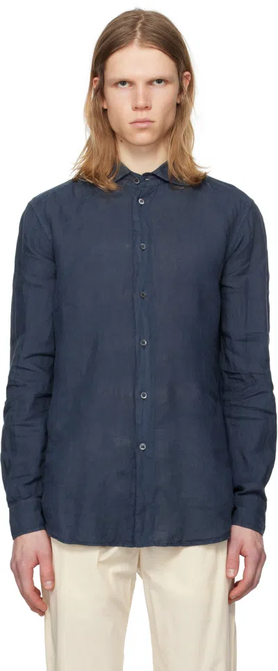 BARENA VENEZIA NAVY SURIAN TELINO SHIRT