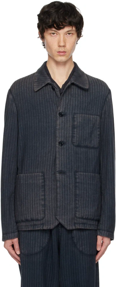 Barena Venezia Navy Visal Renga Overshirt In 170