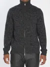 Barena Venezia High Collar Wool Knit Sweater In Gray