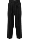 Barena Venezia Nerio Mid-waist Straight-leg Trousers In Black