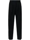 Barena Venezia Nerio Mid-waist Straight-leg Trousers In Black