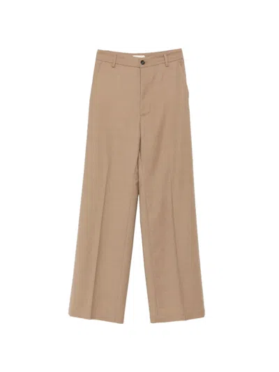Barena Venezia Nini Pressed-crease Trousers In Brown